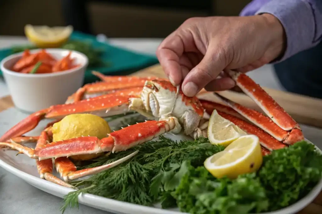 Is snow crab legs good? Ingredients for snow crab legs dish.