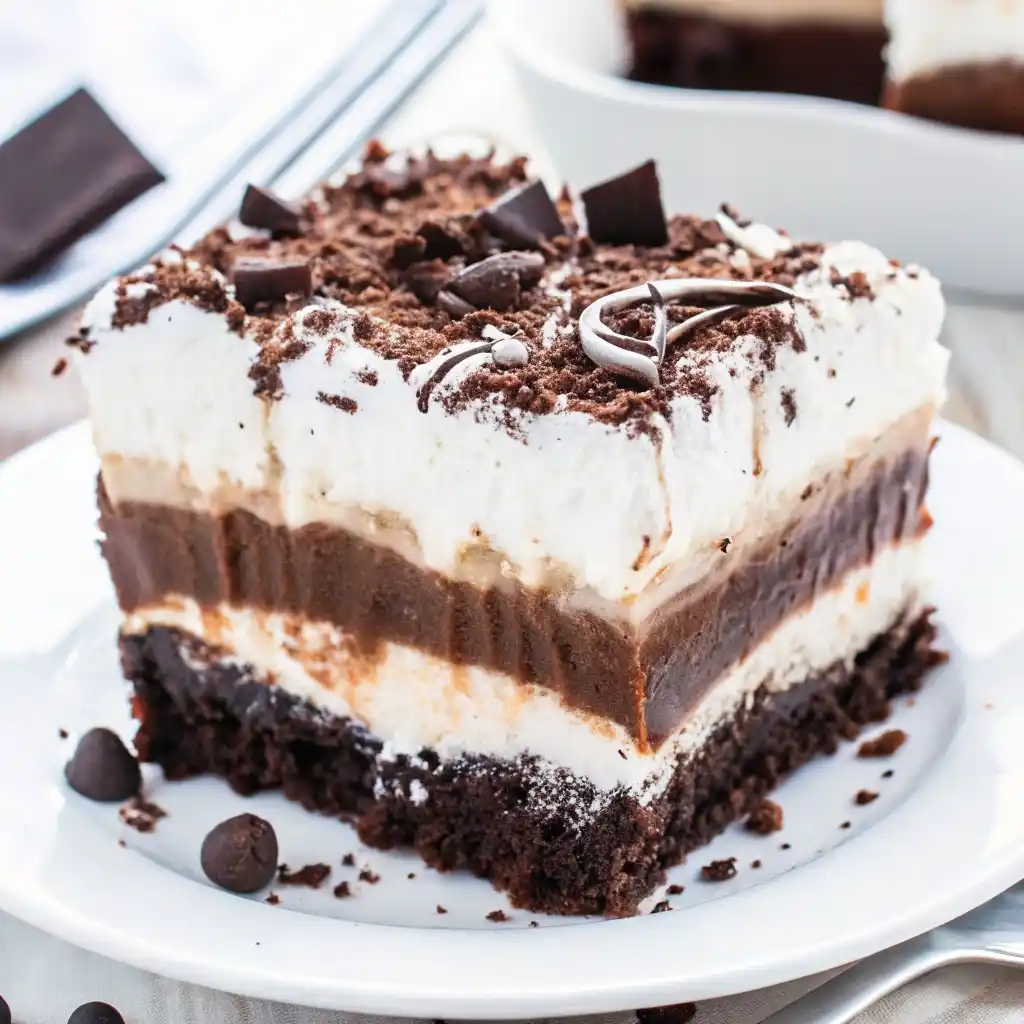 Decadent No Bake Chocolate Lasagna